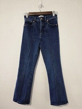 LOFT Indigo Front-Seam Wide Leg Jeans Size- 26/2 P